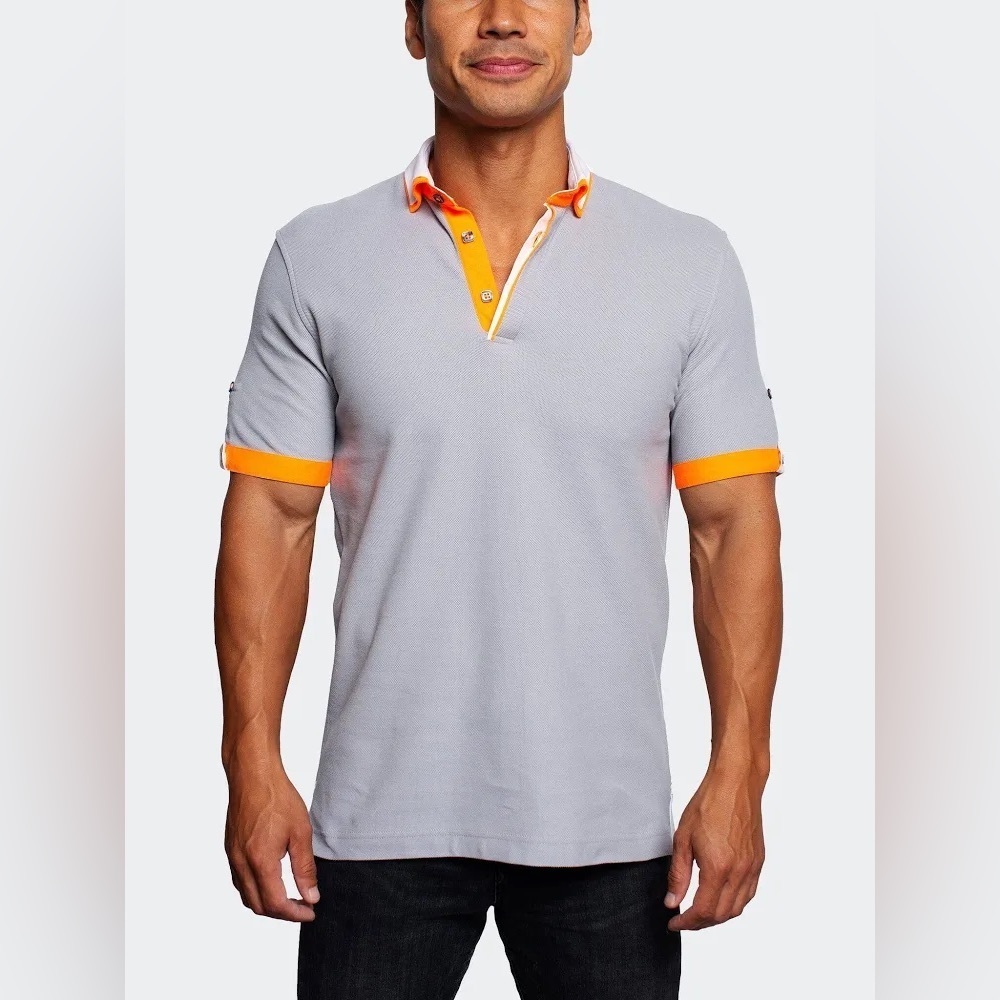 NWOT MACEOO Polo MozartDC Grey
